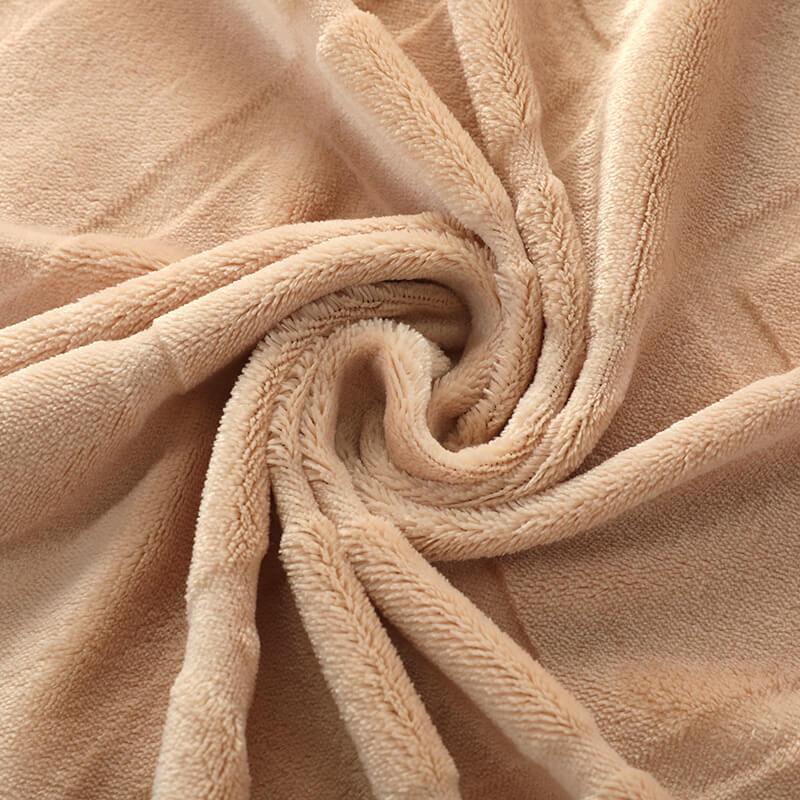 Solid Sofa Polyester Knit Polar Fleece Fabric for Sofa Wholesale Suppl 2